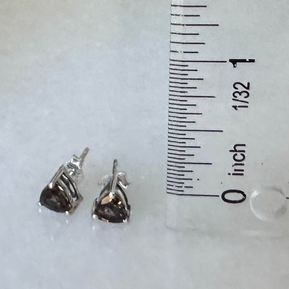 NWOT Tuckernuck Payton Earrings, Smoky Quartz, Sterling Silver - Picture 6 of 6